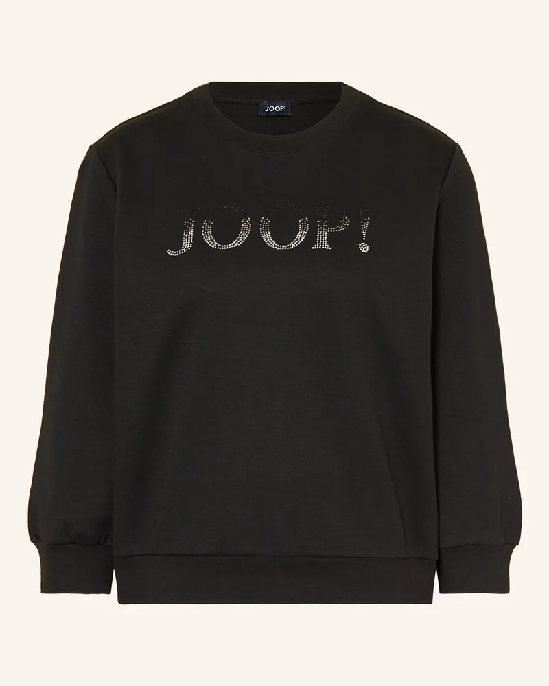 JOOP! Sweatshirt TAMILA mit Schmucksteinen Schwarz