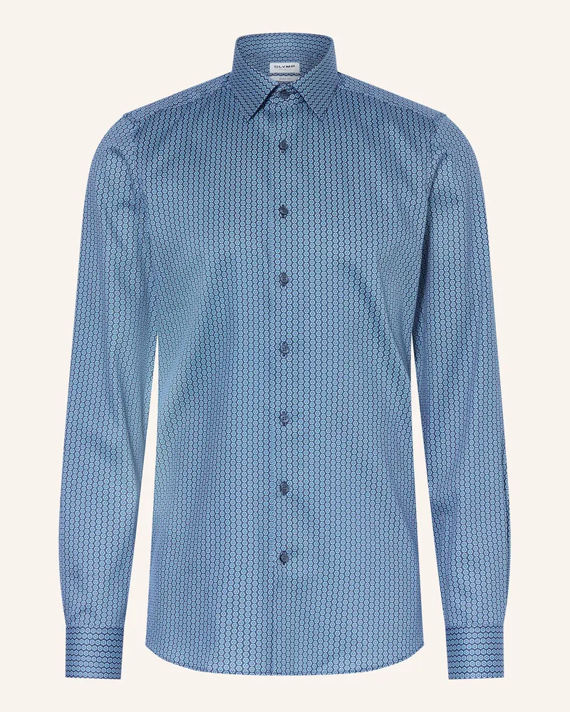 Olymp Hemd Level Five Body Fit blau Dunkelblau