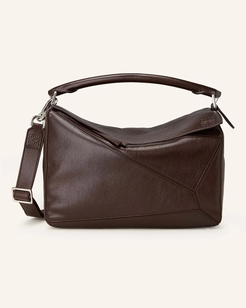 Loewe Handtasche PUZZLE NEW LARGE Dunkelbraun