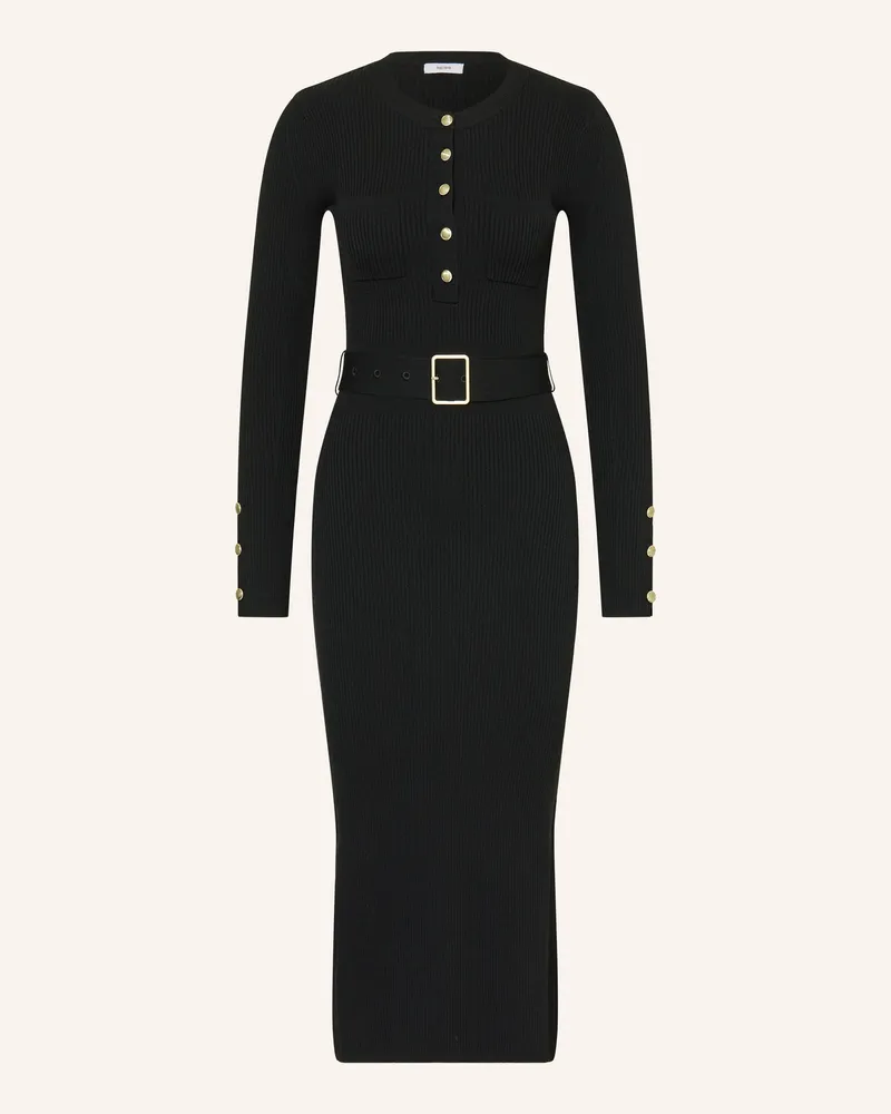 Reiss Strickkleid Willow schwarz Schwarz