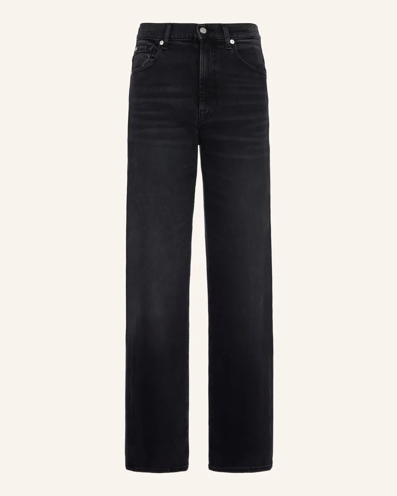 7 for all mankind Straight Jeans Stovepipe Straight schwarz Schwarz