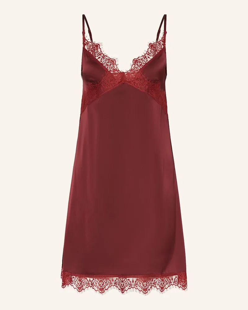 Simone Pérèle Negligé SATIN SECRETS aus Satin Rot