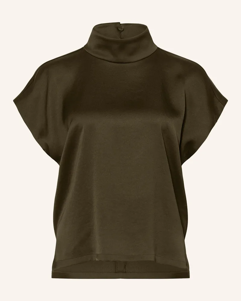Drykorn Blusenshirt ALARIA_1 aus Satin Dunkelgrün