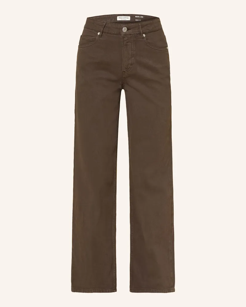 Marc O'Polo Wide Leg Jeans Linn braun 0344