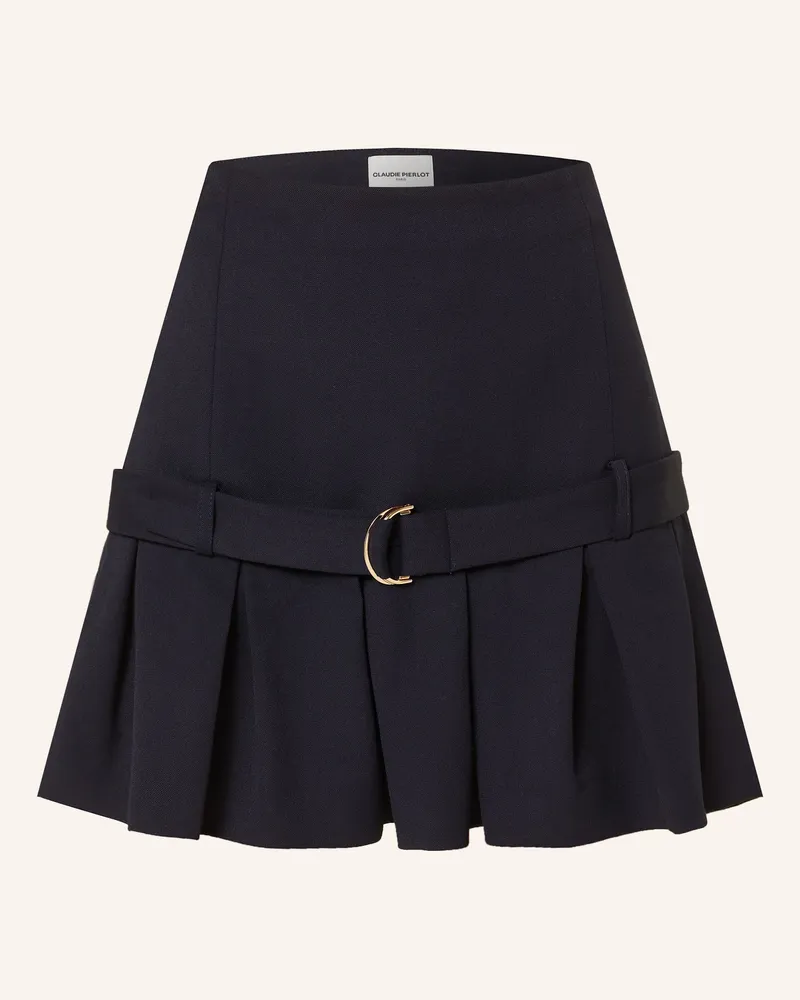 Claudie Pierlot Faltenrock Dunkelblau
