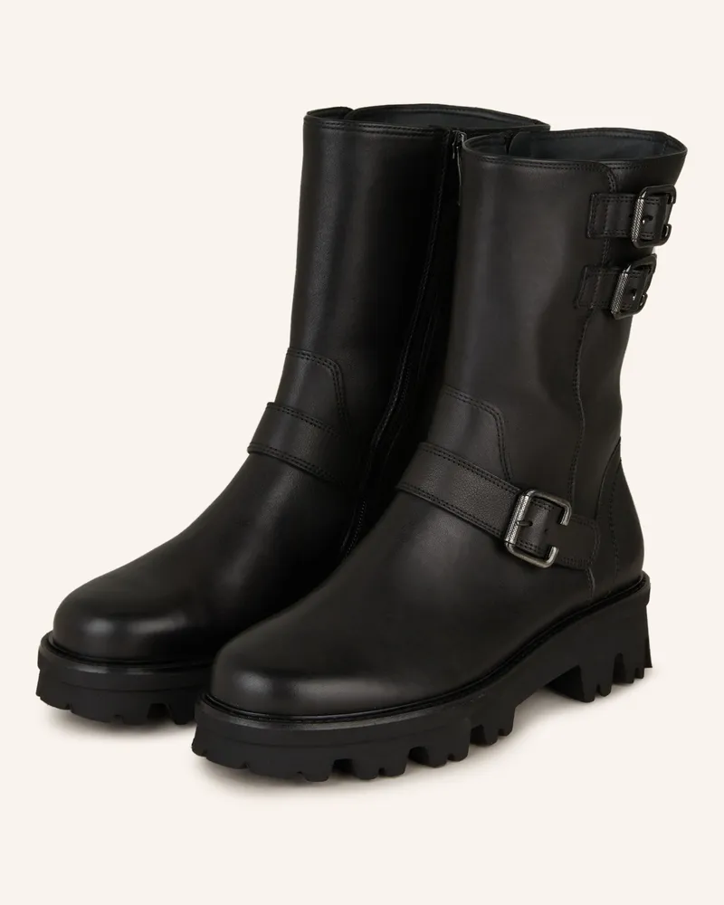 paul green Biker Boots Schwarz