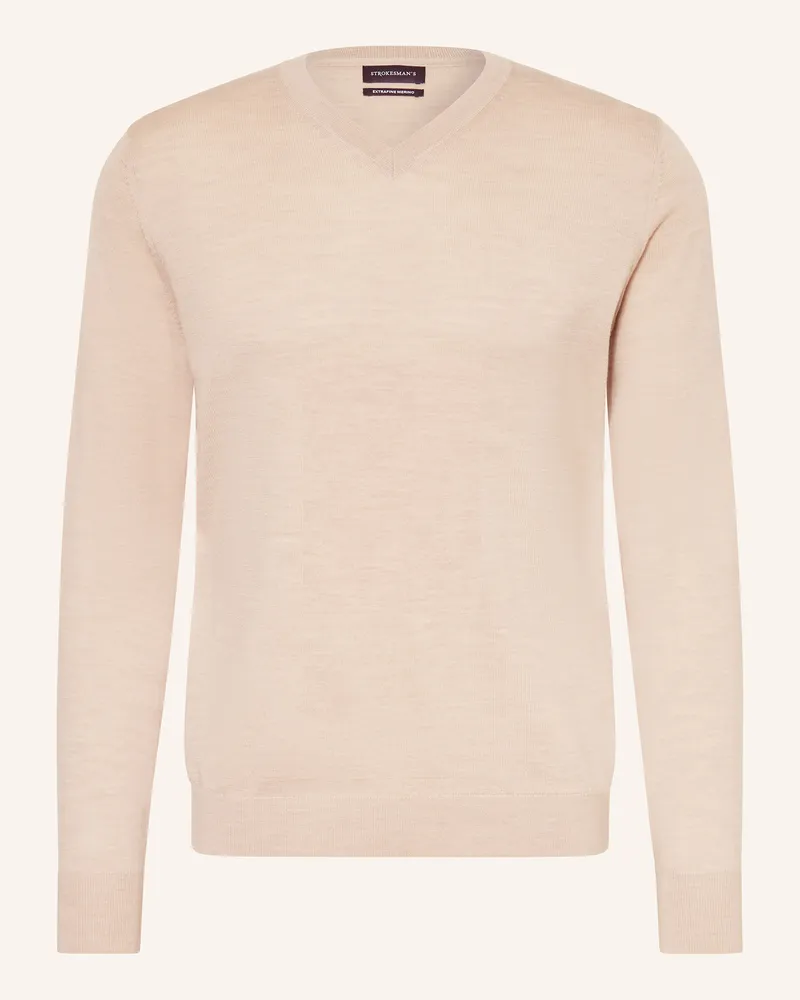 Strokesman's Strokesman Pullover Aus Merinowolle beige Beige