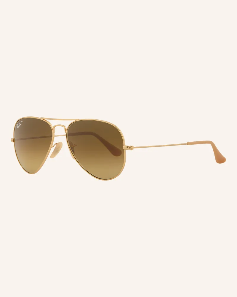 Ray Ban Sonnenbrille rb3025 Aviator grau Gold