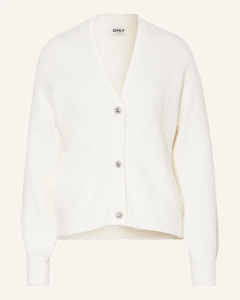 only Strickjacke Weiss