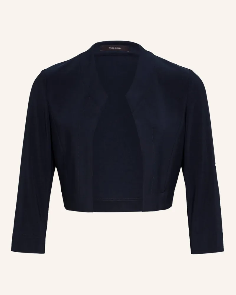 Vera Mont Bolero Mit 3/4-Arm blau Dunkelblau