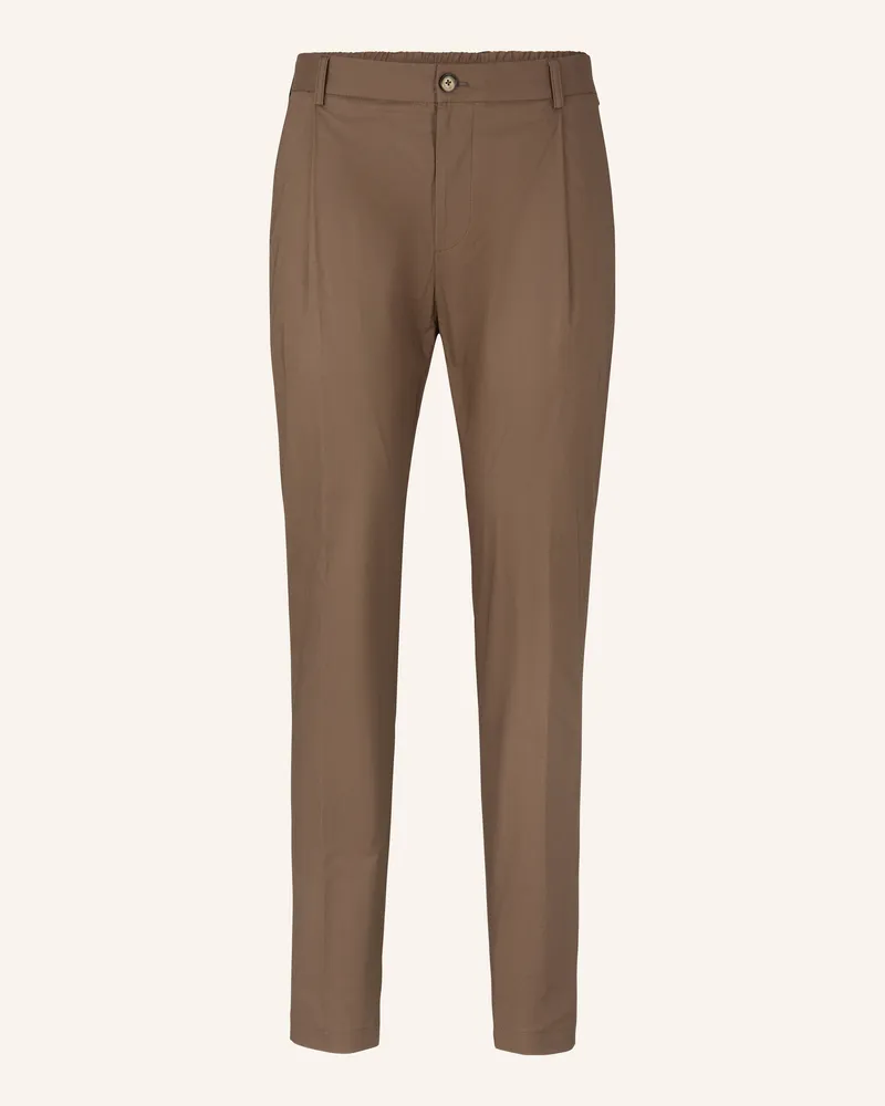 windsor. Bundfaltenhose Shaped Fit Taupe