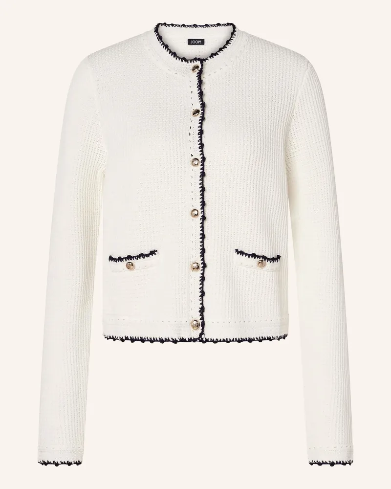 JOOP! Strickjacke Kumma weiss Ecru