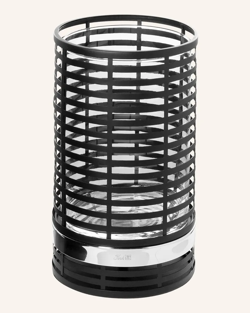 Fink Windlicht mit Glas MATERA Schwarz
