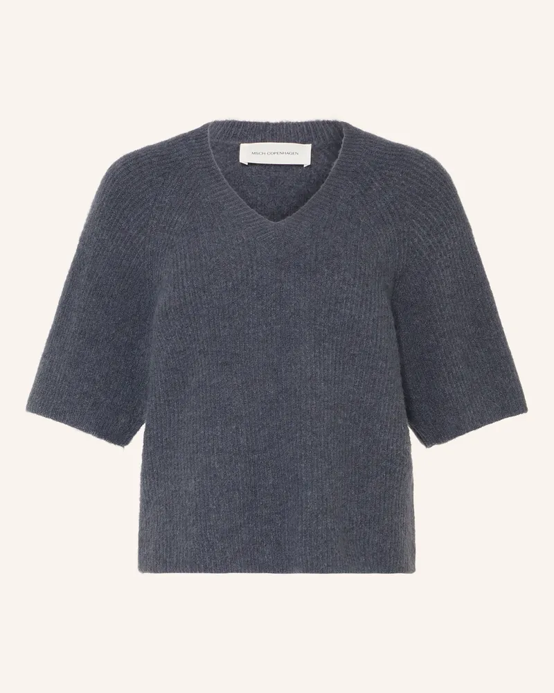MOSS COPENHAGEN Strickshirt Mschmilania Hope blau Dunkelgrau