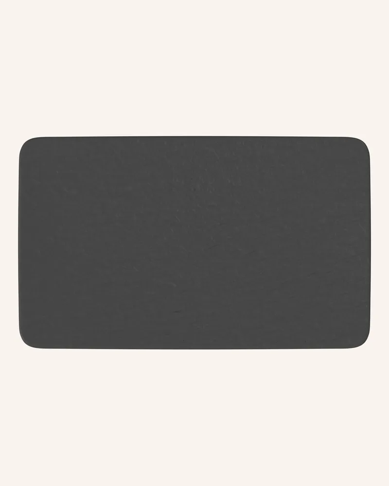 Villeroy & Boch Multifunktionsteller rechteckig MANUFACTURE ROCK Schwarz