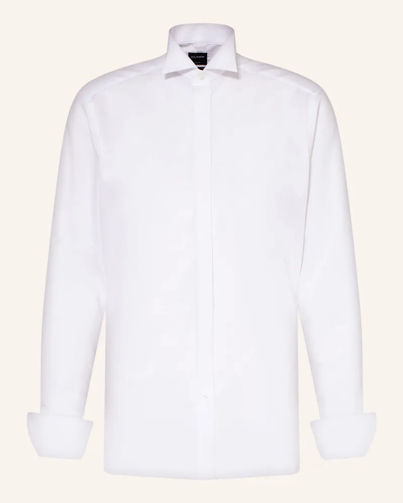 Olymp Hemd Luxor Modern Fit Mit Umschlagmanschette weiss Weiss