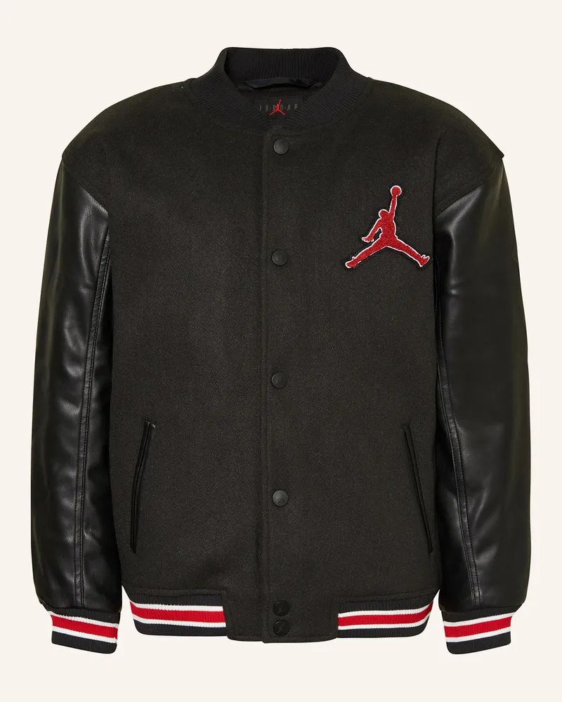 Jordan College-Jacke JORDAN VARSITY Schwarz
