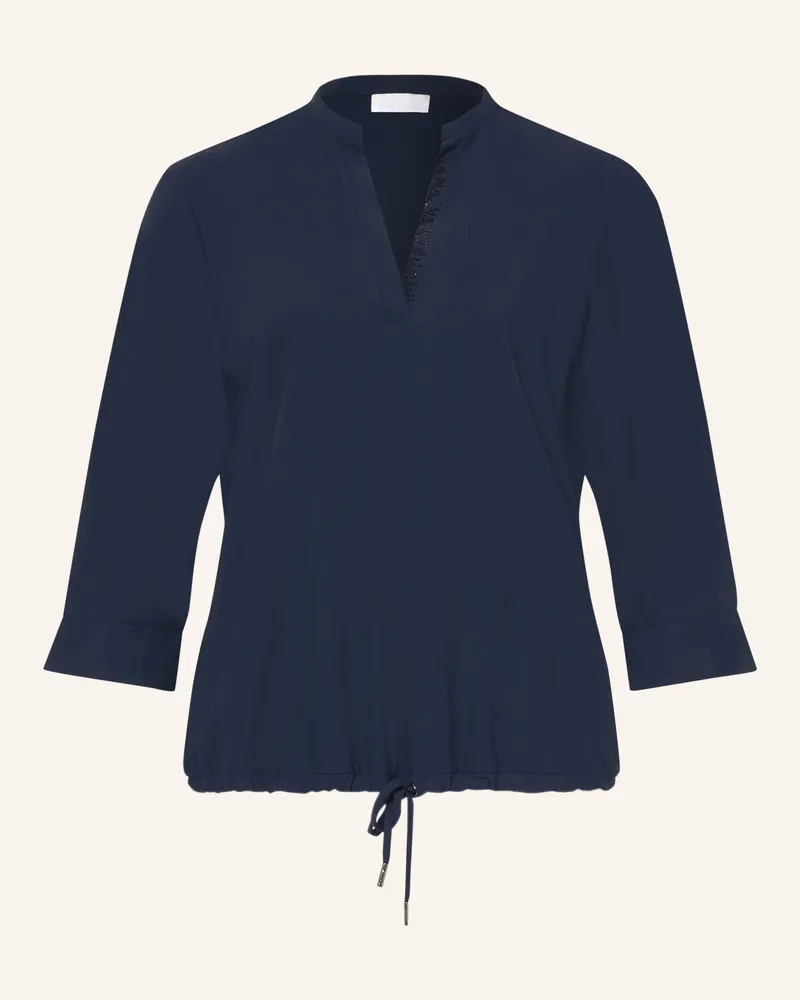 Sportalm Blusenshirt Mit Schmucksteinen Und 3/4-Arm blau Dunkelblau