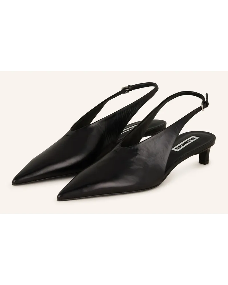 Jil Sander Slingpumps - SCHWARZ Schwarz