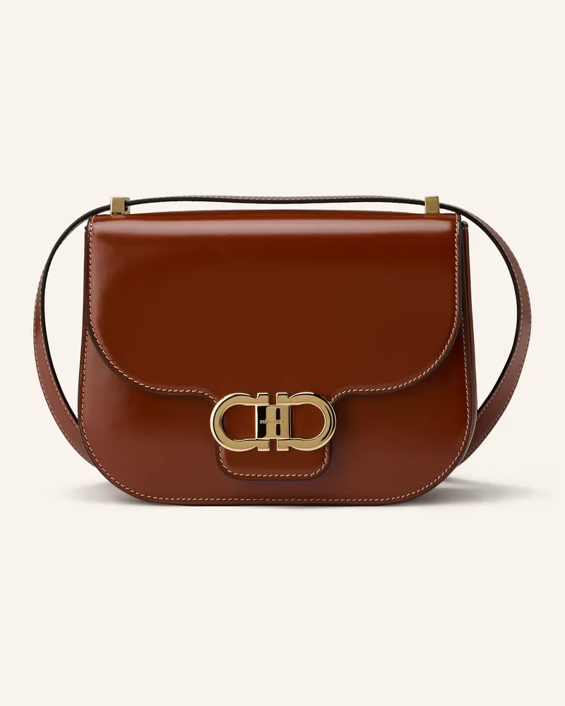 Ferragamo Umhängetasche braun Braun