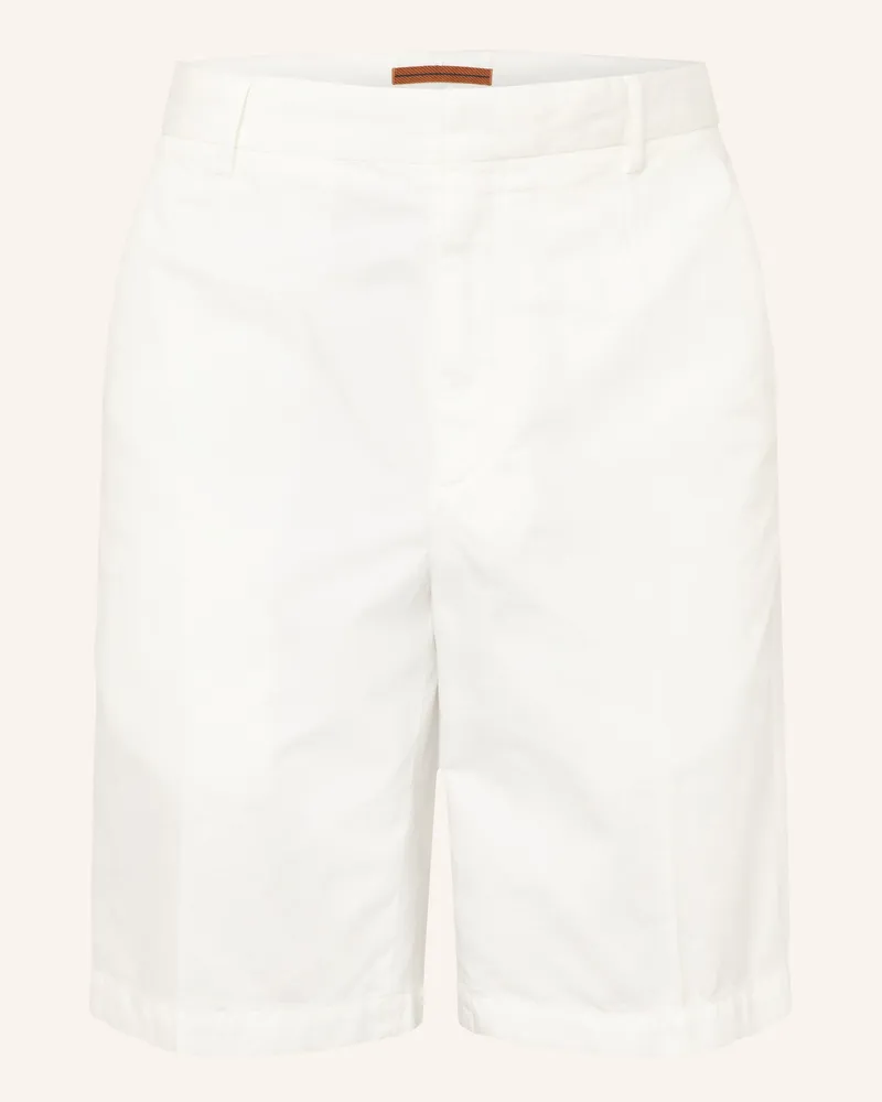 Ermenegildo Zegna Shorts Mit Leinen weiss Weiss