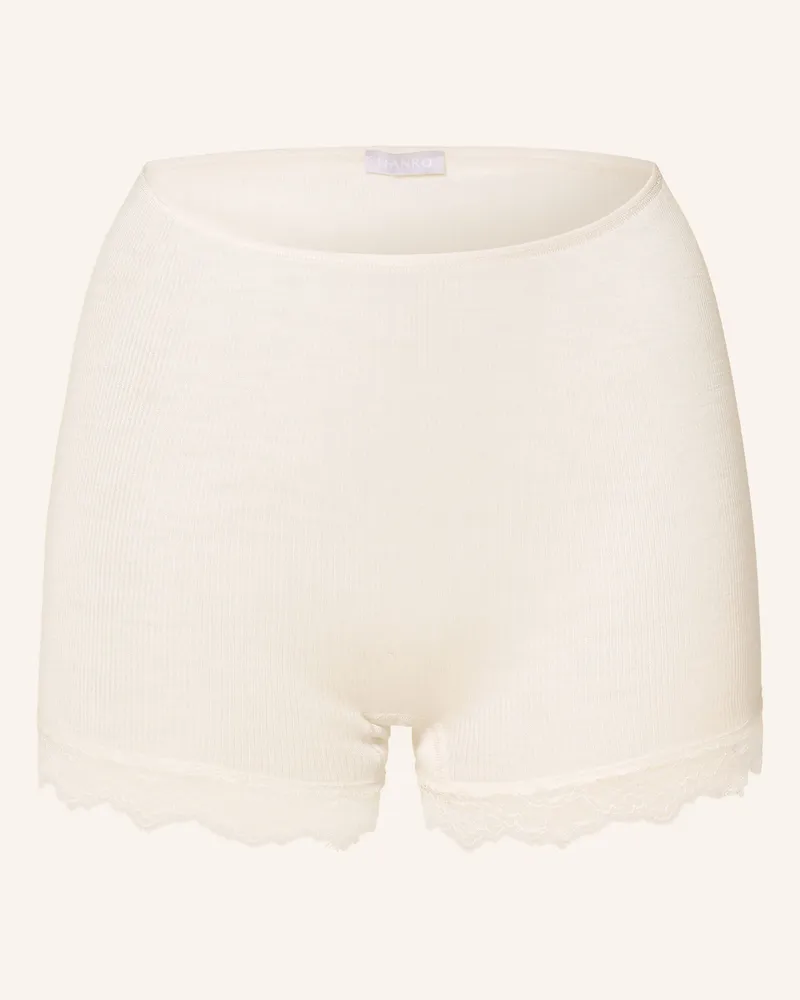 Hanro Panty Woolen Lace Mit Merinowolle Und Seide weiss Creme