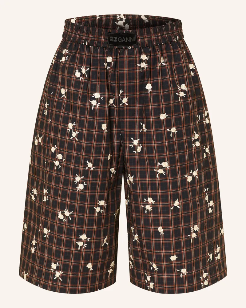 Ganni Shorts braun Dunkelbraun