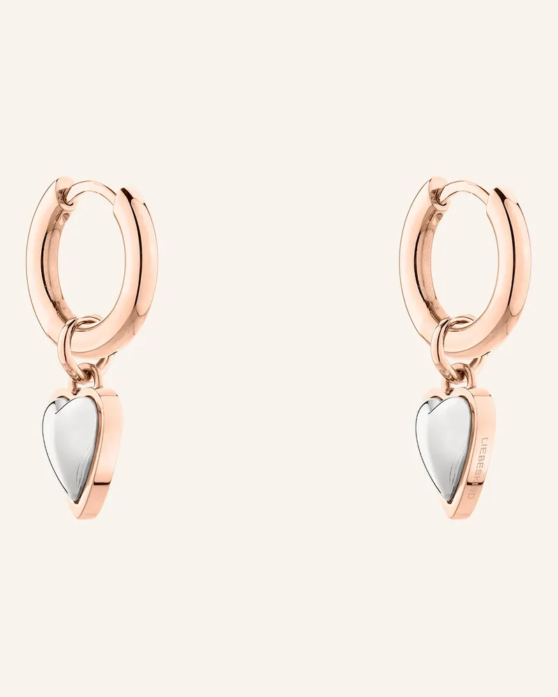 Liebeskind Creolen  Aus  Edelstahl rosegold Roségold