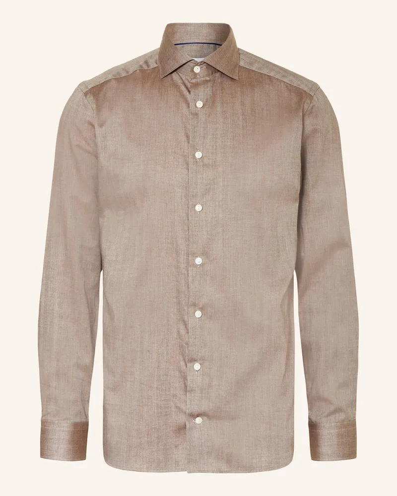 Eton Hemd Slim Fit Dunkelbraun