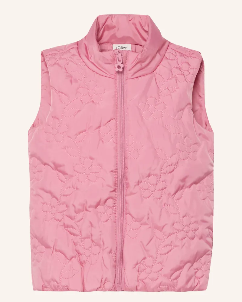 S.Oliver Outdoor-Weste rosa Pink