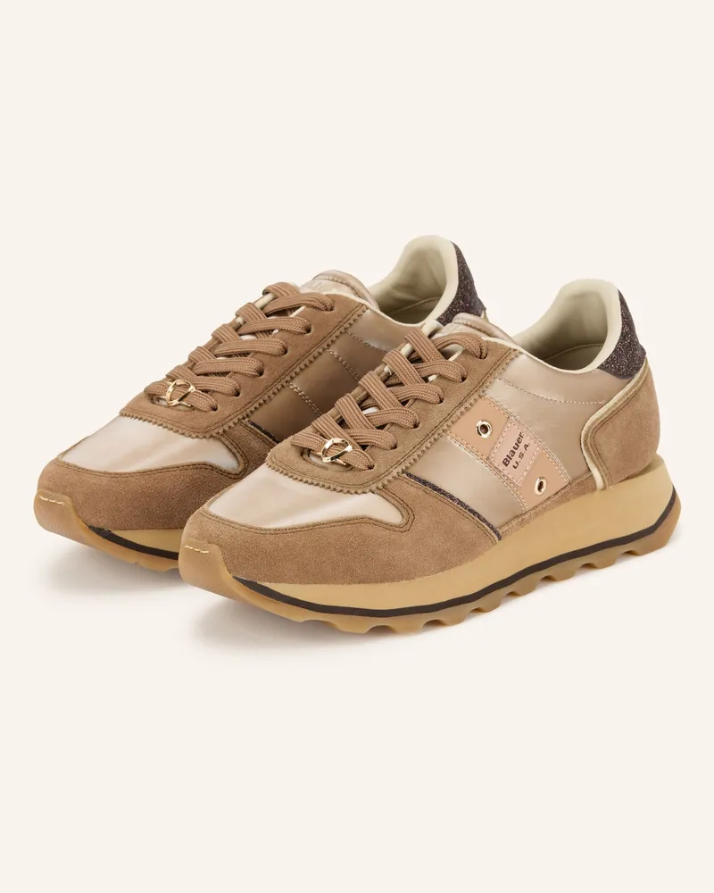 Blauer Sneaker millen03 braun Hellbraun