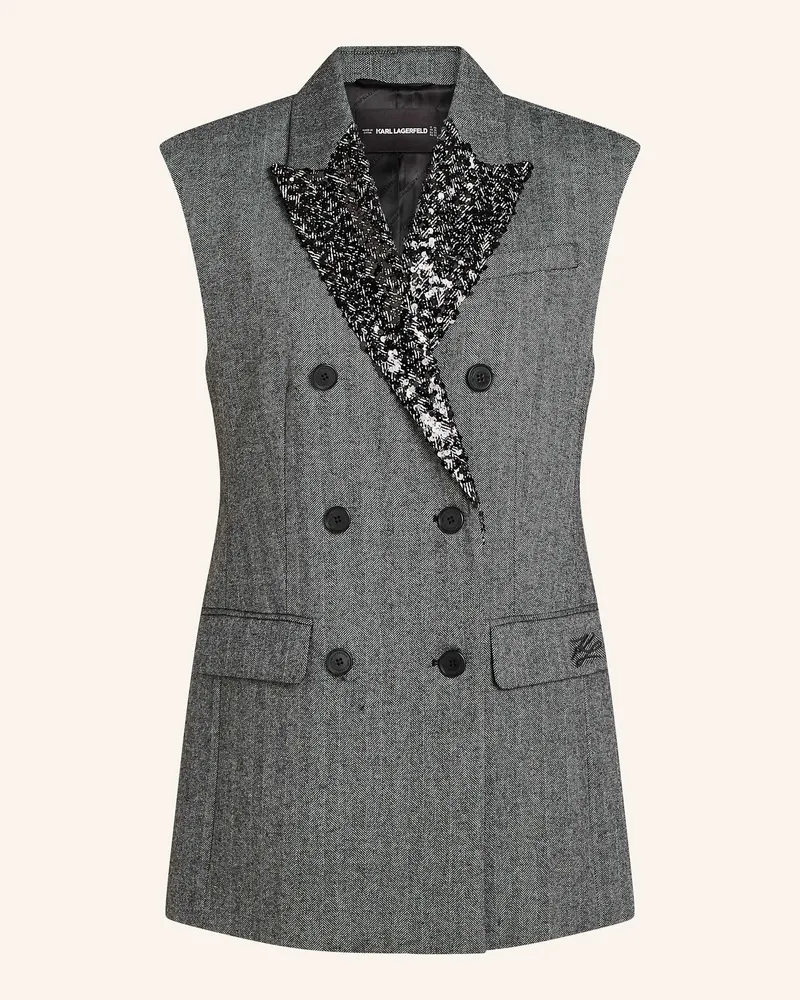 Karl Lagerfeld Weste Grau