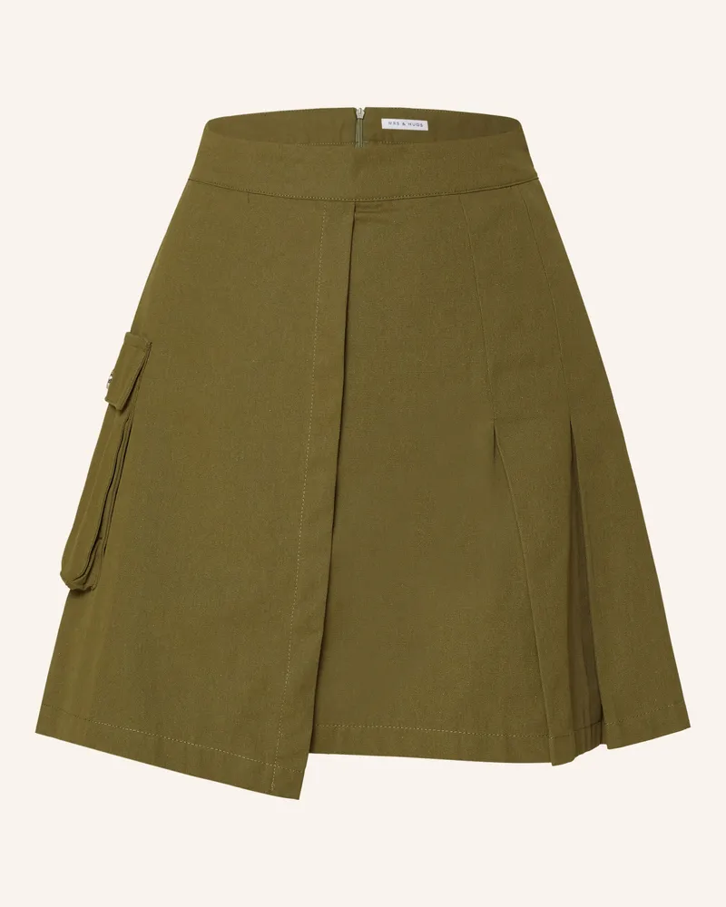 Mrs & HUGS Cargorock in Wickeloptik Khaki