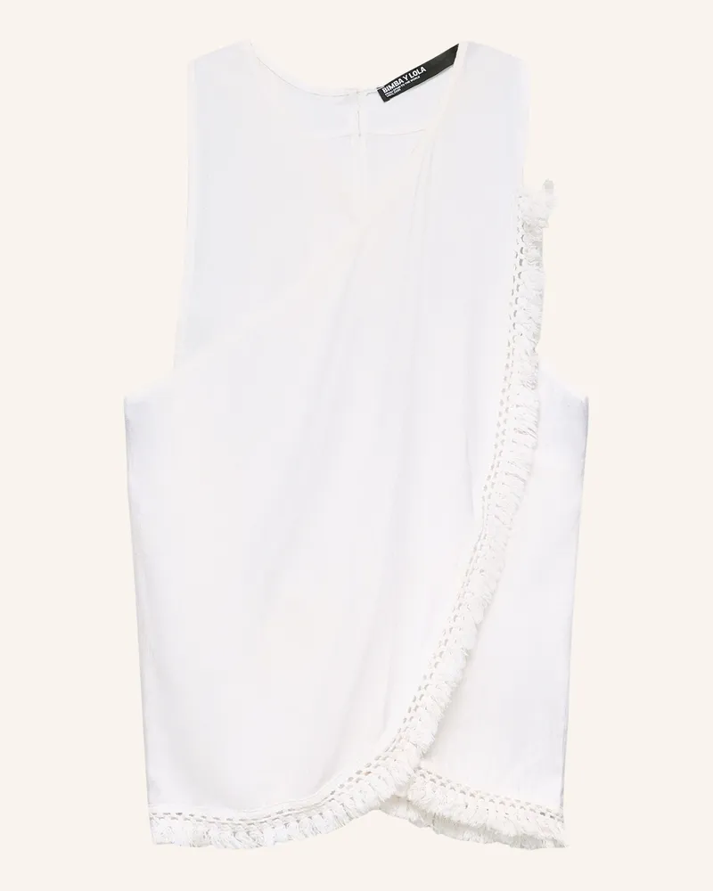 BIMBA Y LOLA Wickelbluse weiss Weiss