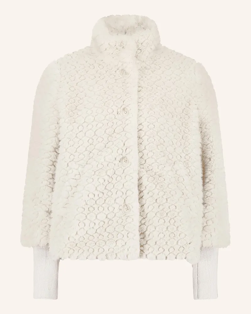 Betty Barclay Kunstfell-Jacke beige Ecru