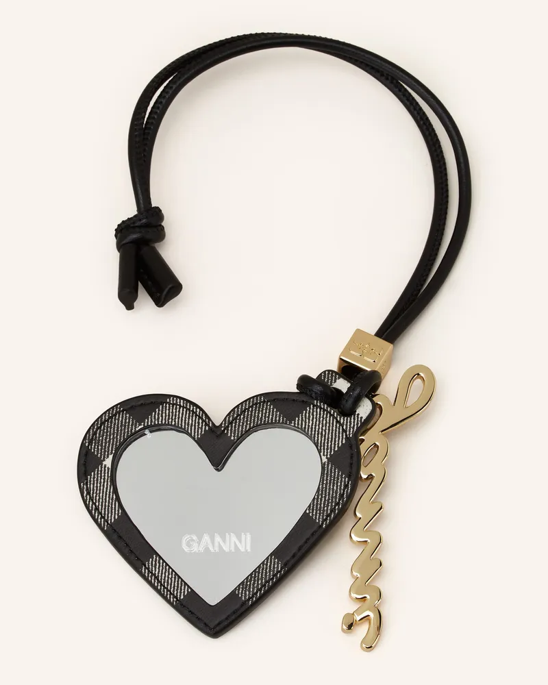 Ganni Taschenanhänger Schwarz