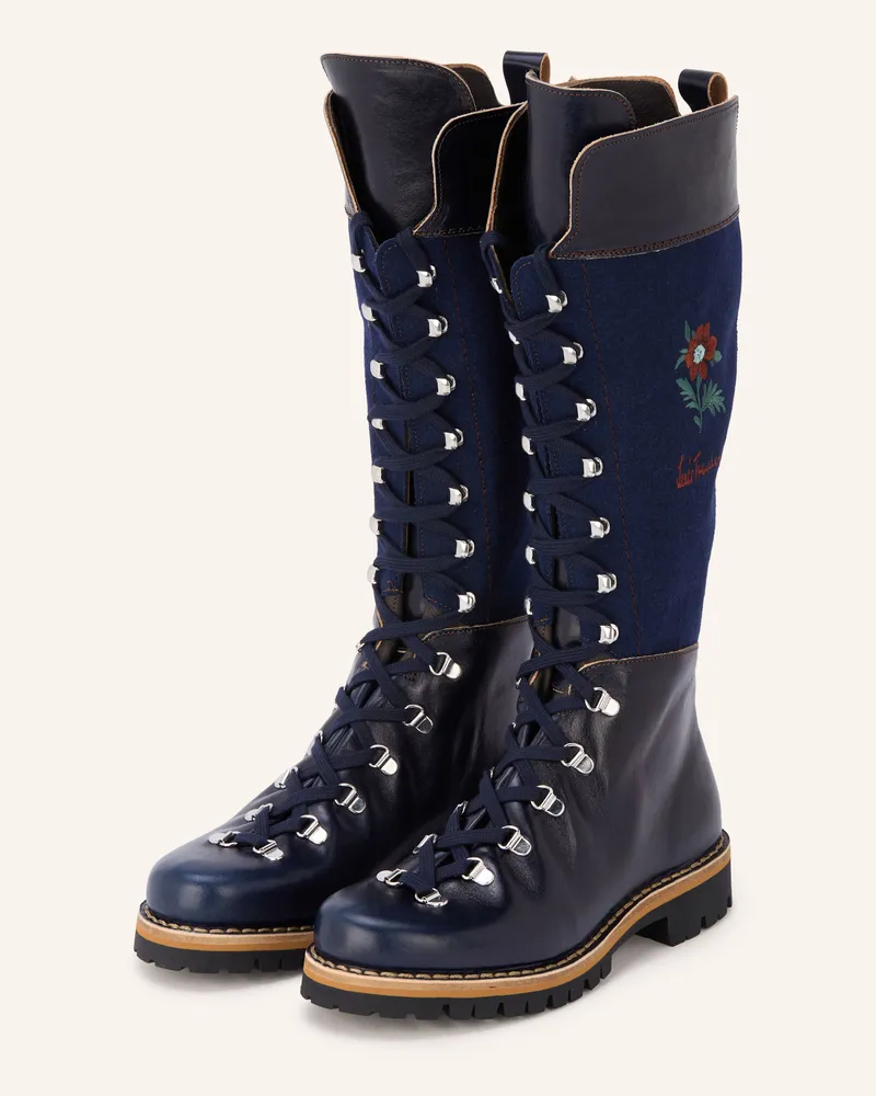 Luis Trenker Stiefel Lutina blau Dunkelblau
