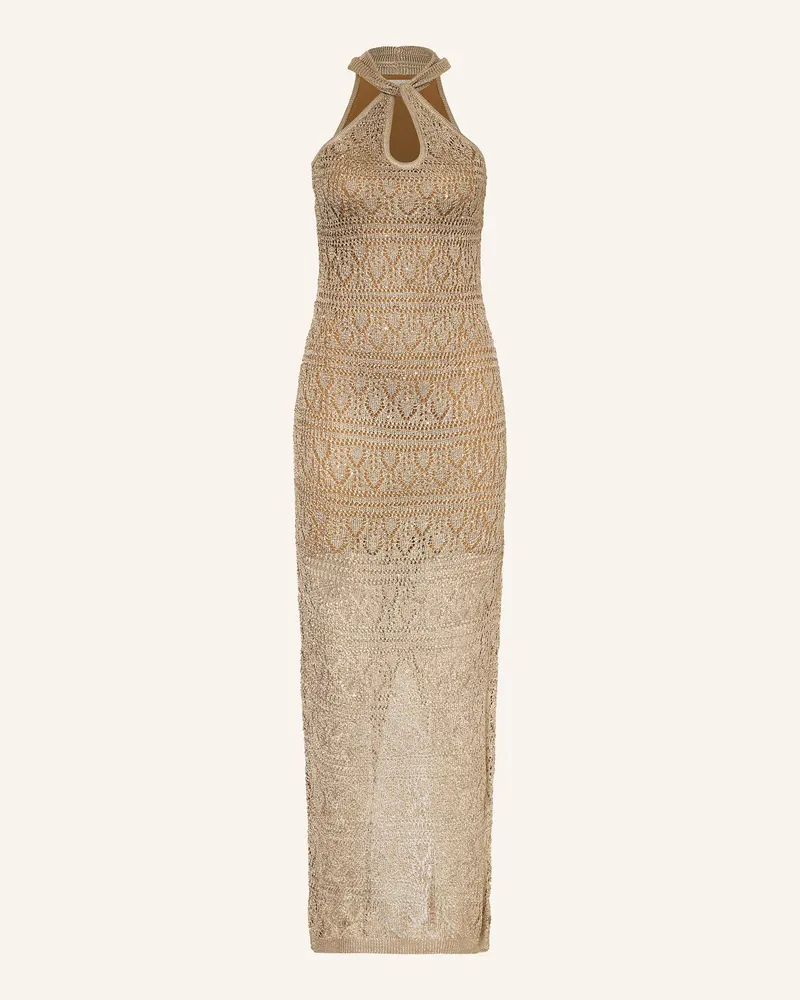 Guess Strickkleid CYNTHIA mit Pailletten Beige
