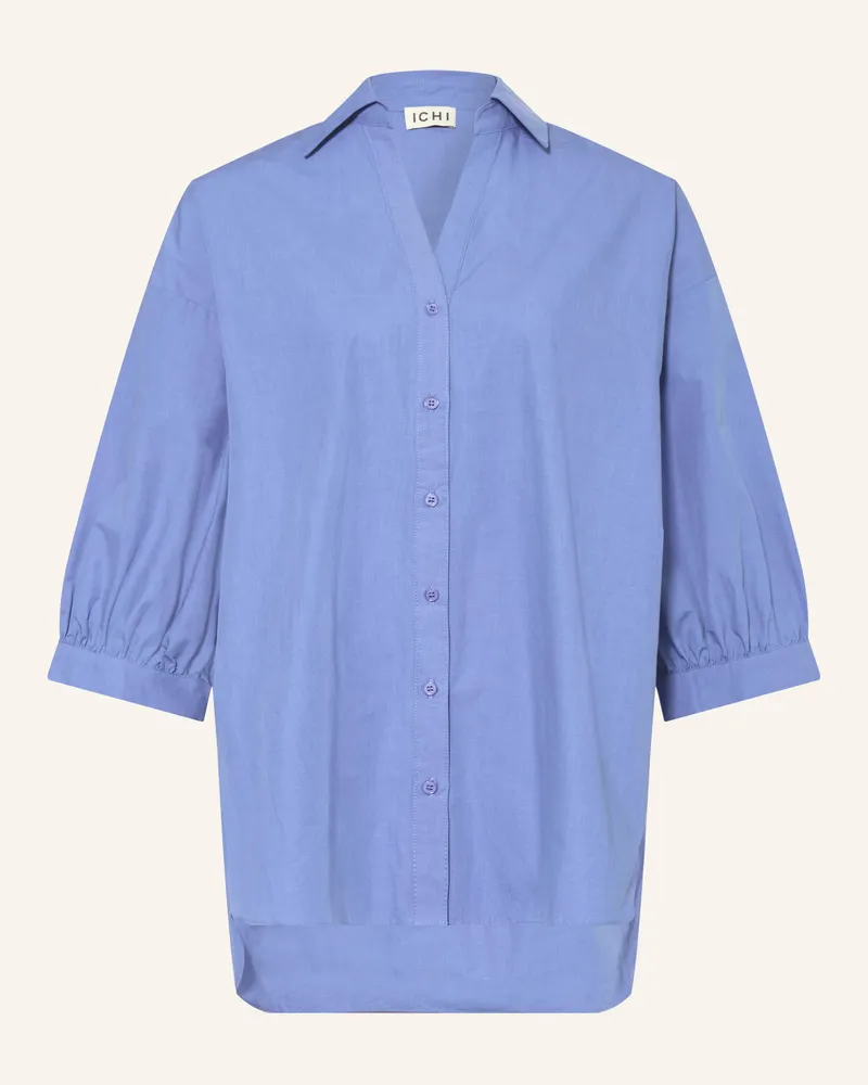 ICHI Bluse Ihjalba Mit 3/4-Arm blau Blau