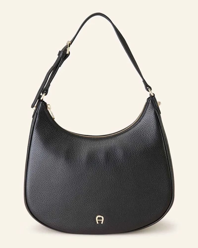 Aigner Hobo-Bag Schwarz