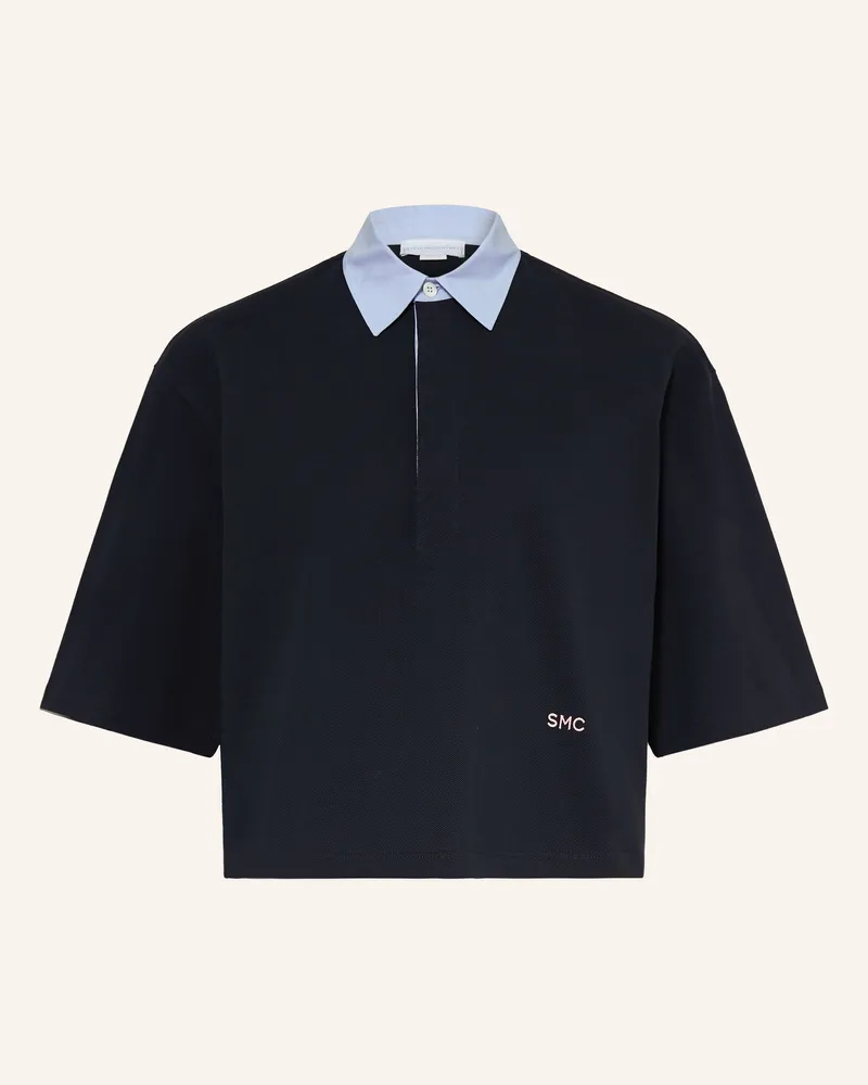 Stella McCartney Piqué-Poloshirt Dunkelblau