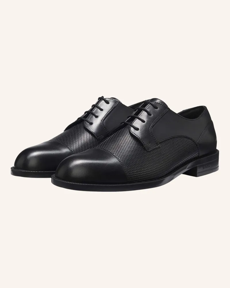 HUGO BOSS Business-Schnürschuh Tayil_Derb_Tcbupf schwarz Schwarz