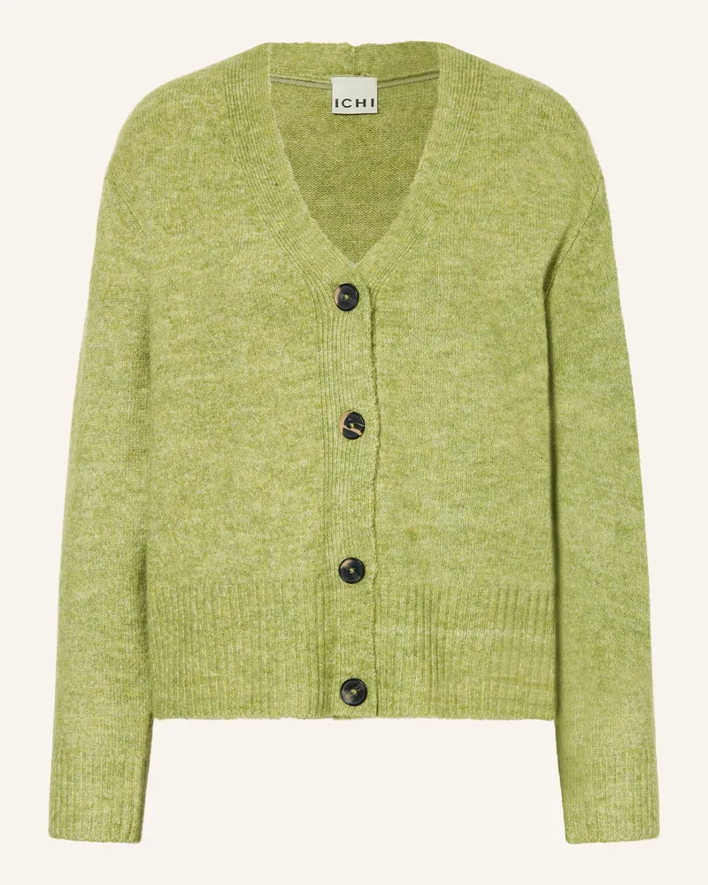 ICHI Strickjacke Ihbaling gruen Hellgrün