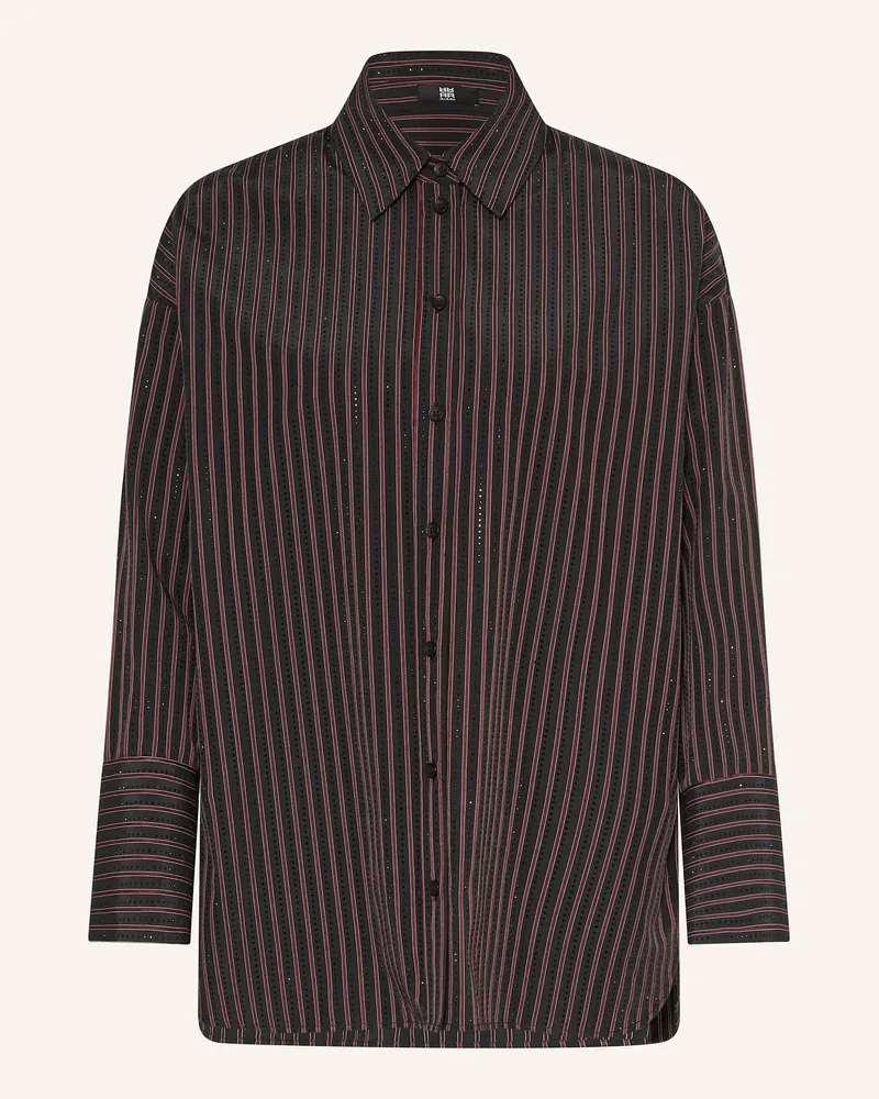 Riani Hemdbluse mit Schmucksteinen Schwarz