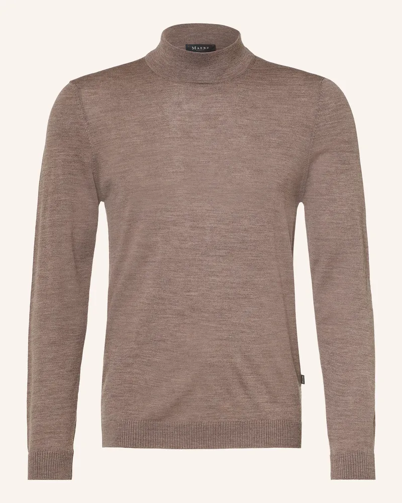 Maerz Pullover Aus Merinowolle braun Taupe