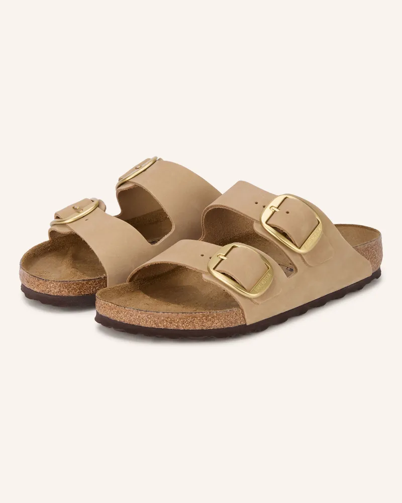 Birkenstock Pantoletten Arizona Big Buckle Lenb beige Beige