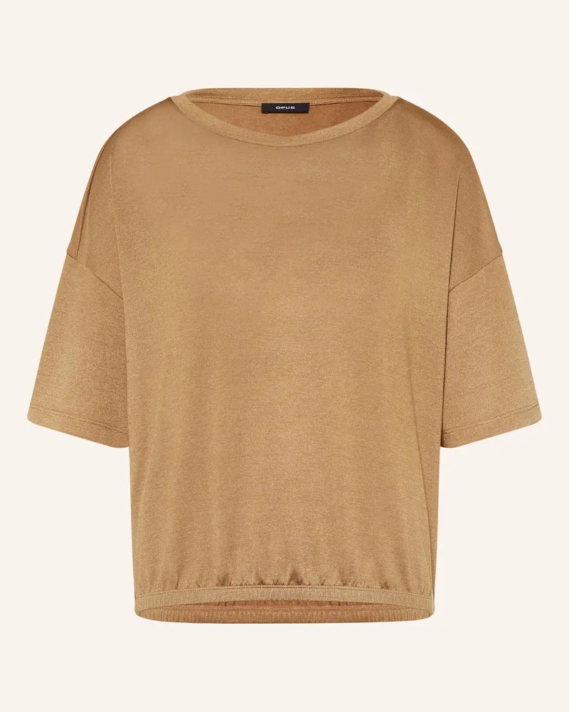 OPUS T-Shirt Salien braun Hellbraun