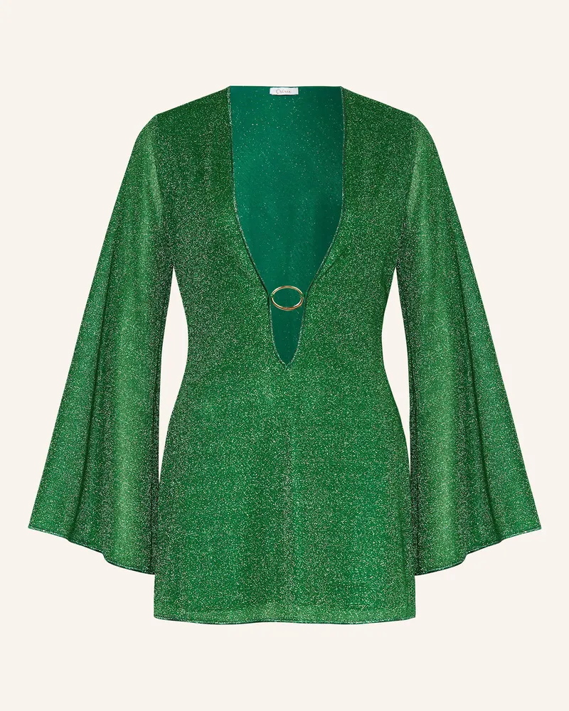 Oséree Strandkleid LUMIERE mit Glitzergarn Grün