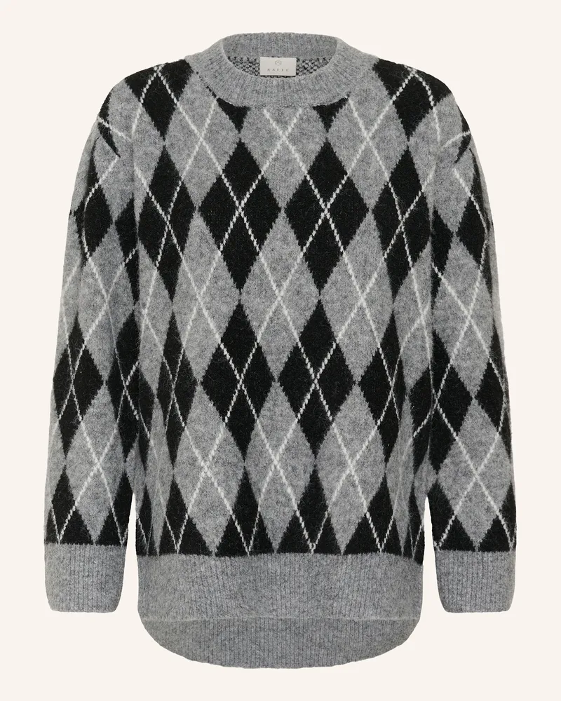 Kaffe Strickshirt Kasimone schwarz Schwarz