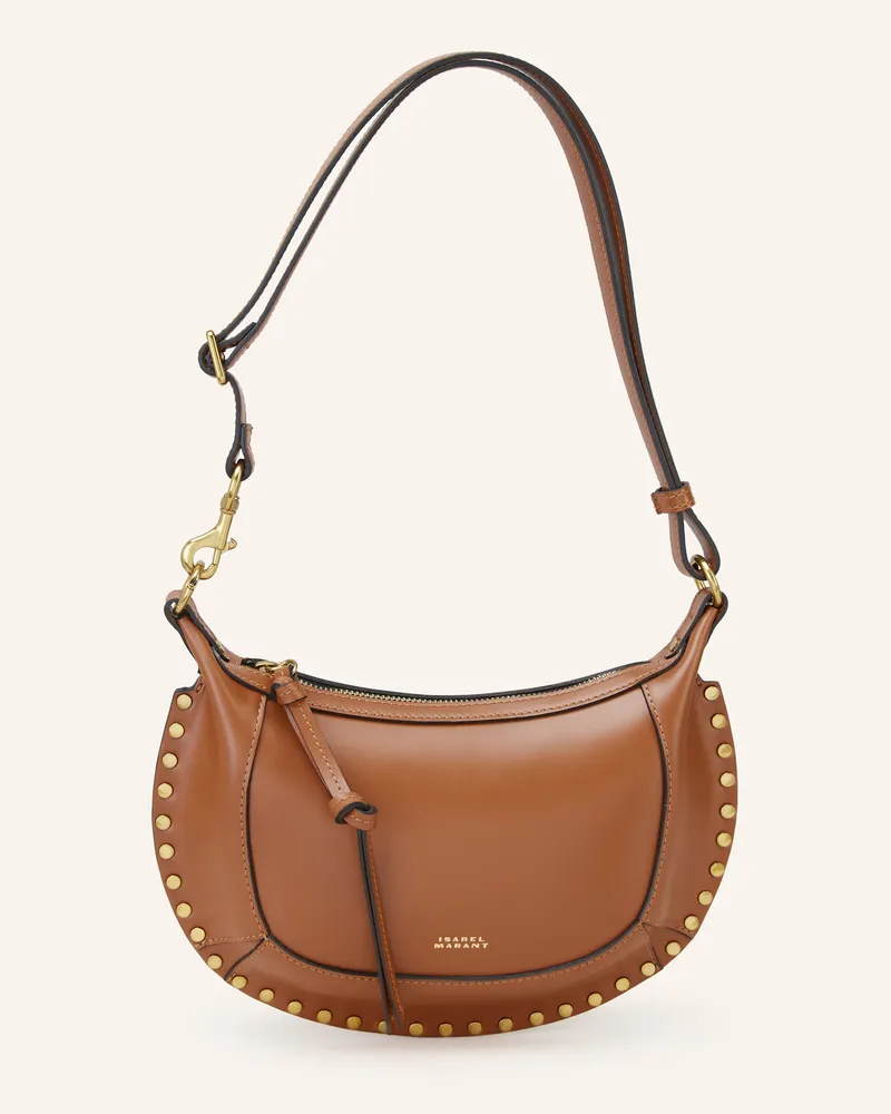 Isabel Marant Umhängetasche Oskan Moon braun Cognac